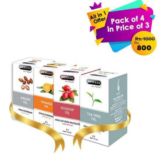 All in 1 pack of 4 in price of 3 (Oil)