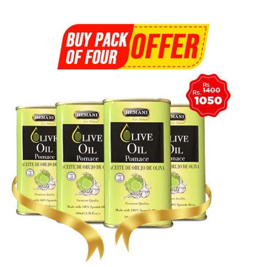 Pack  of 4 100ml Olive Oil (Pomace)
