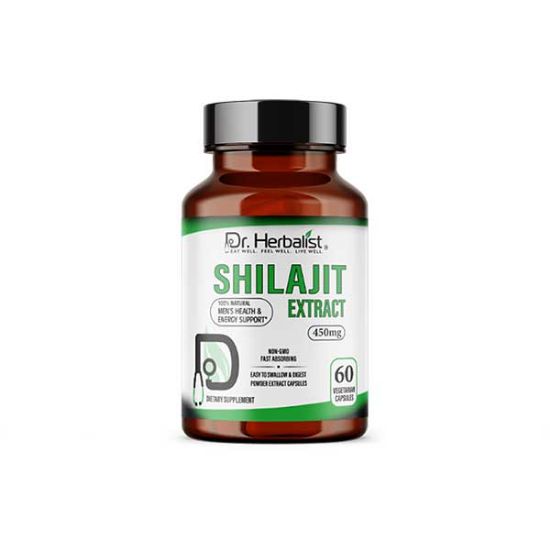 Shilajit 450mg Dietary Supplement - Powder Extract Capsule | Dr Herbalist | HEMANI	