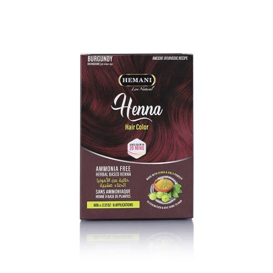 Henna Natural Hair Color 60g - Burgundy | Hemani Herbals	